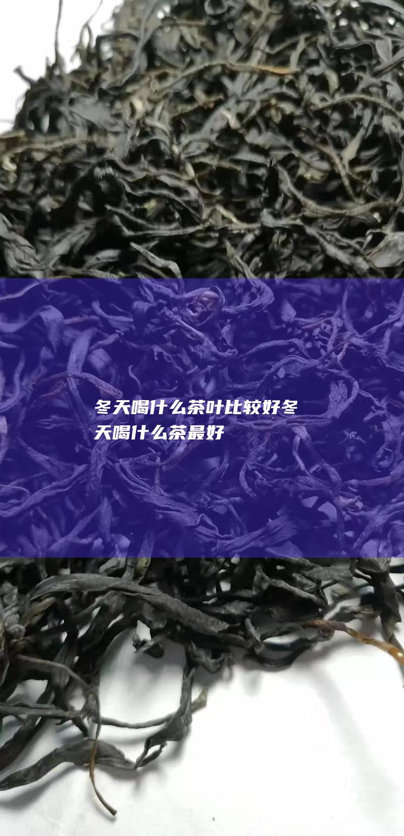 冬天喝什么茶叶比较好 (冬天喝什么茶最好)