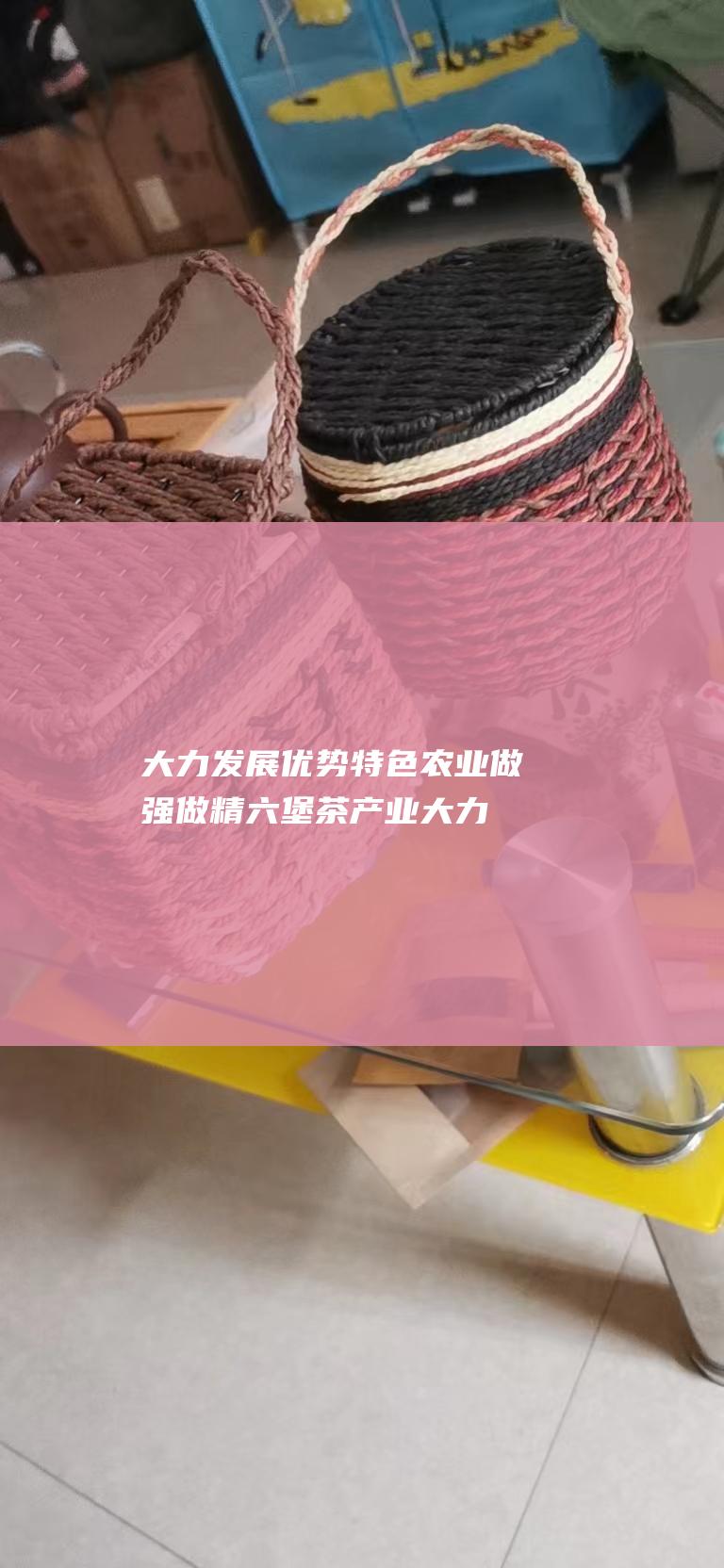 大力发展优势特色农业做强做精六堡茶产业 (大力发展优势特色产业)