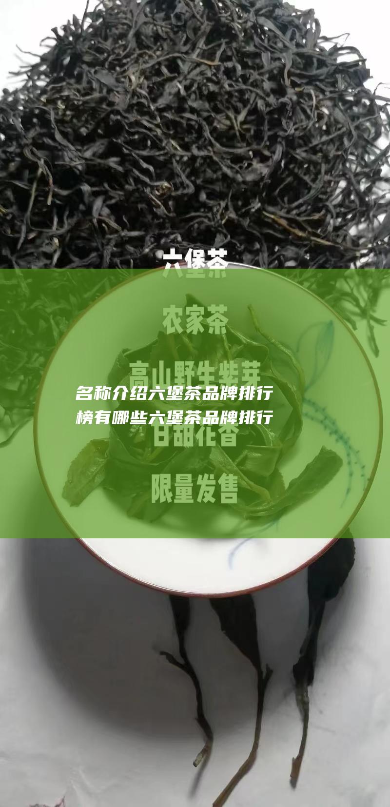 名称介绍 六堡茶品牌排行榜有哪些 六堡茶品牌排行榜前十名 (名称介绍六堡茶的由来)