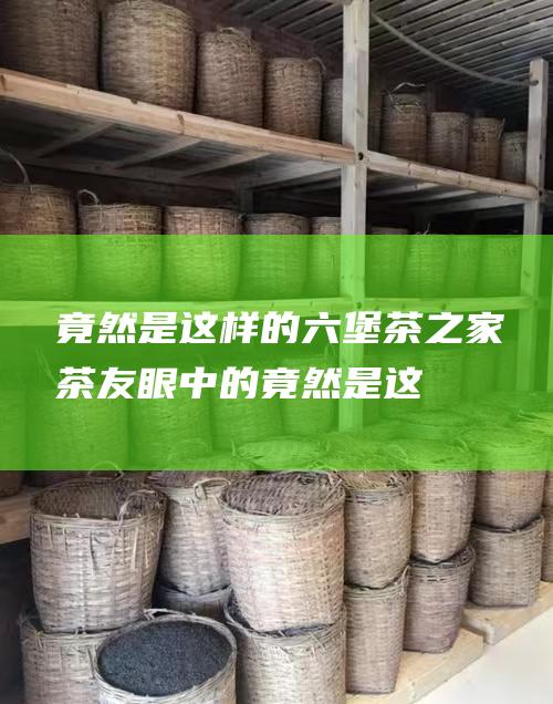 竟然是这样的！ 六堡茶之家 茶友眼中的 (竟然是这样的作文)