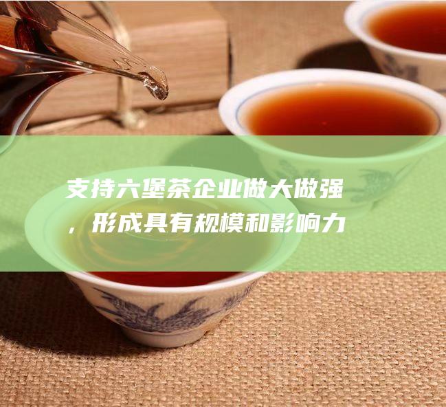 支持六堡茶企业做大做强，形成具有规模和影响力的龙头企业。