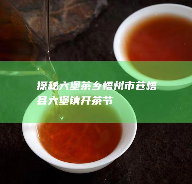 探秘乡梧州市苍梧县镇开茶节