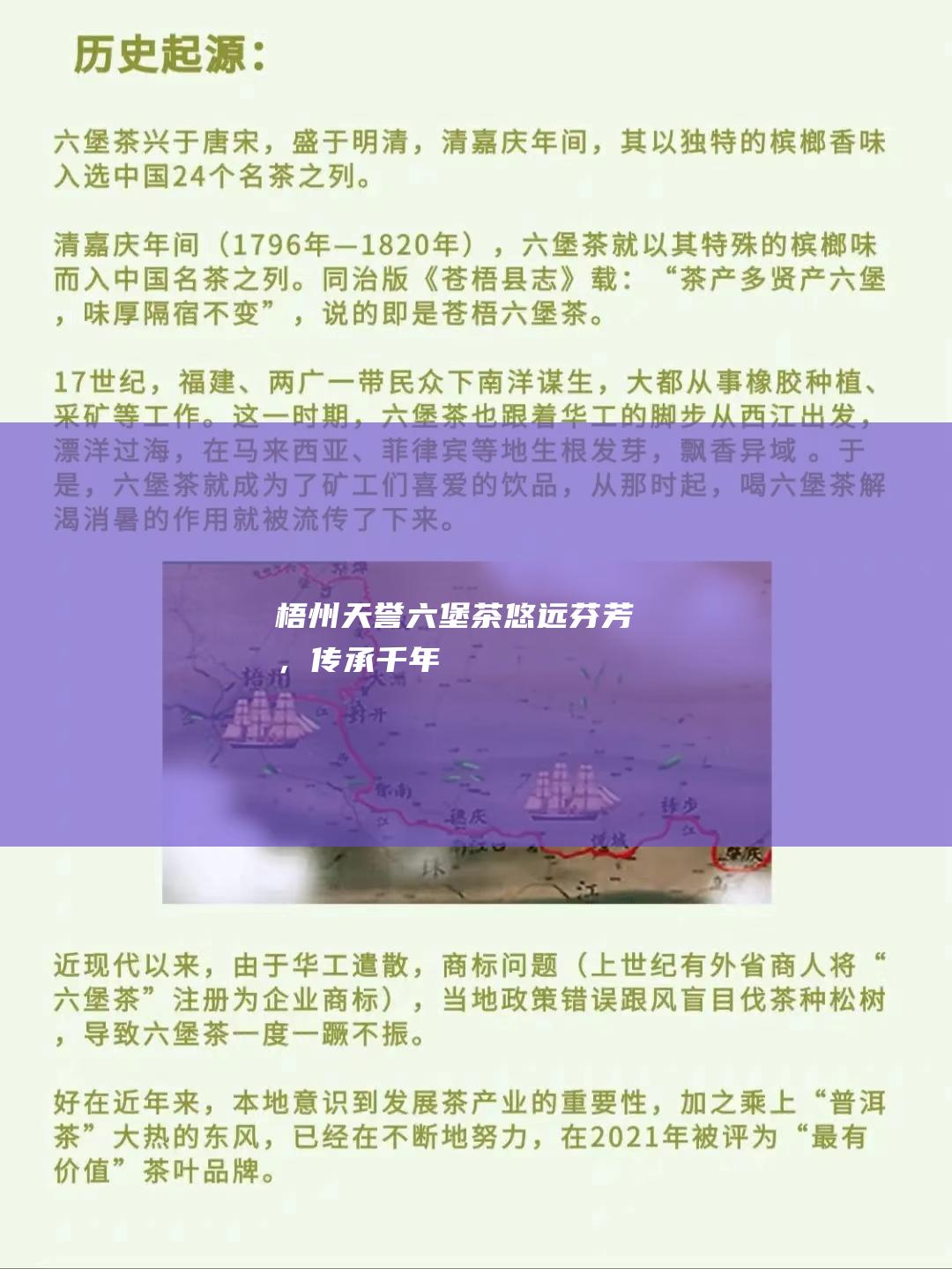 梧州天誉六堡茶：悠远芬芳，传承千年