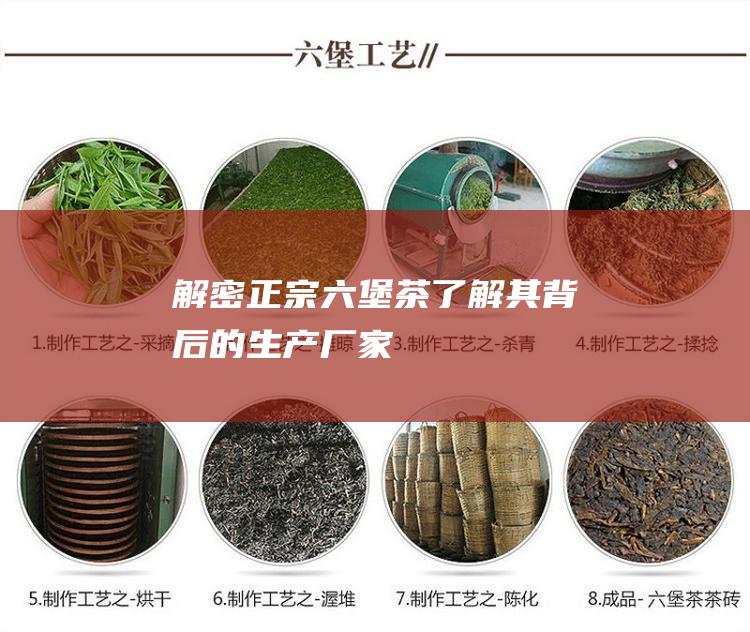 解密正宗六堡茶：了解其背后的生产厂家