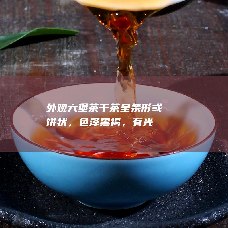 外观：六堡茶干茶呈条形或饼状，色泽黑褐，有光泽。