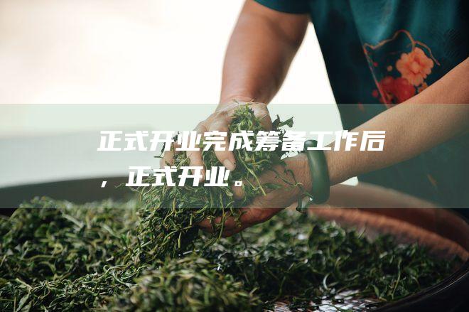 正式开业：完成筹备工作后，正式开业。