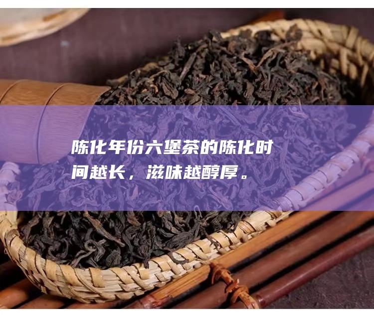 陈化年份：六堡茶的陈化时间越长，滋味越醇厚。经过数十年的陈化，其茶叶中的苦涩成分会逐渐转化成韵味悠长的甘甜。