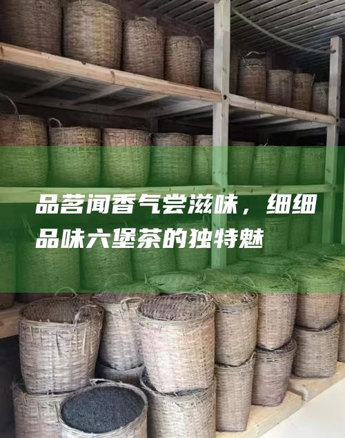 品茗：闻香气、尝滋味，细细品味六堡茶的独特魅力。