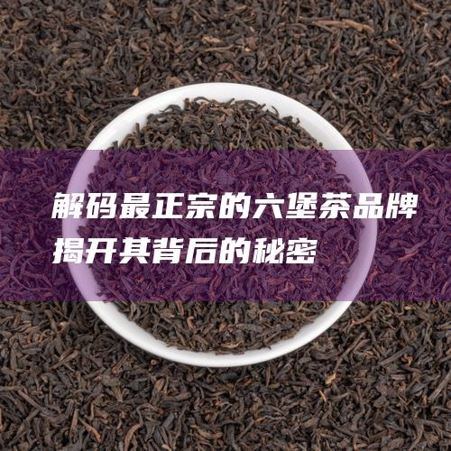 解码最正宗的六堡茶品牌：揭开其背后的秘密