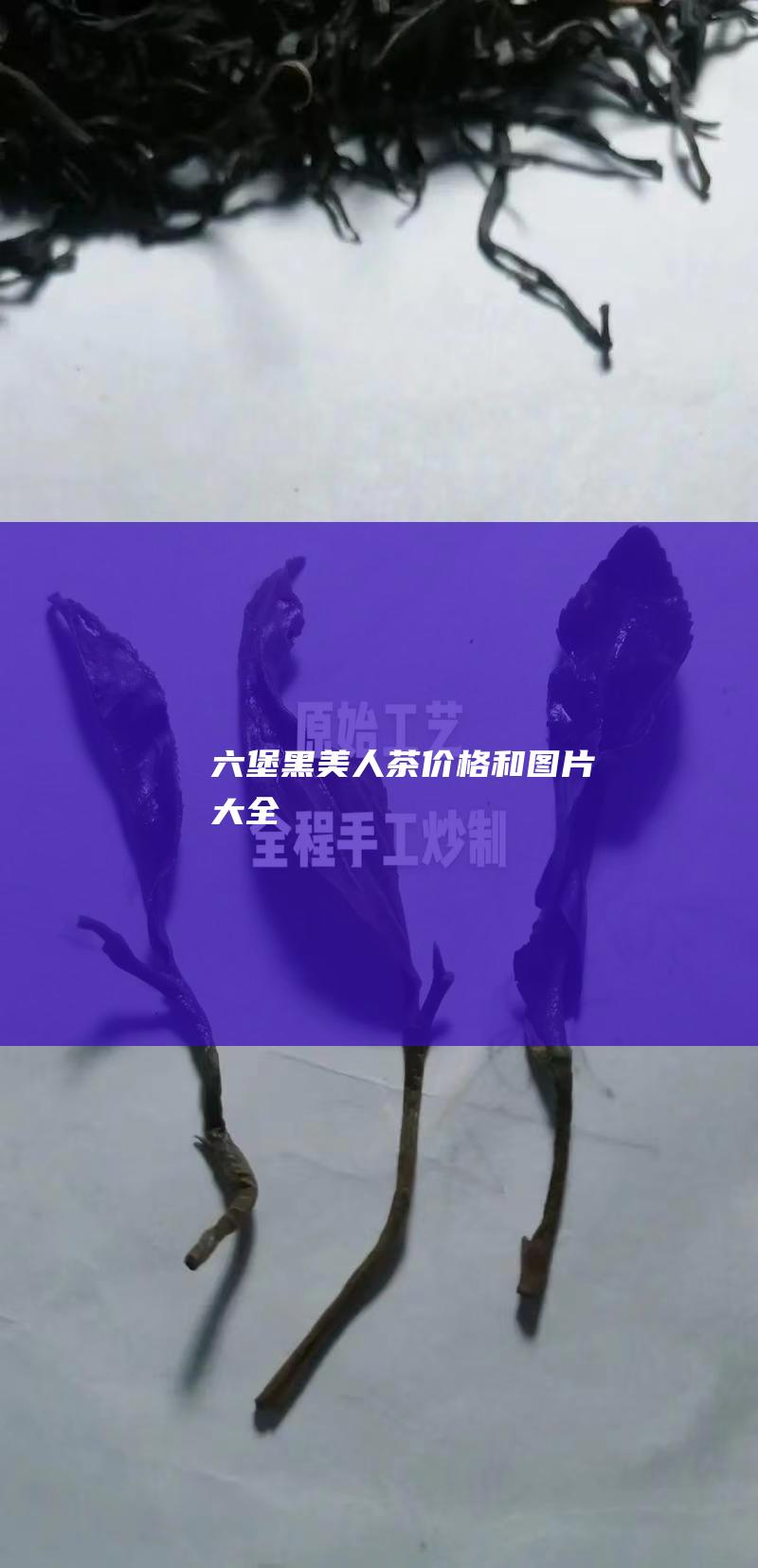 六堡黑美人茶：价格和图片大全